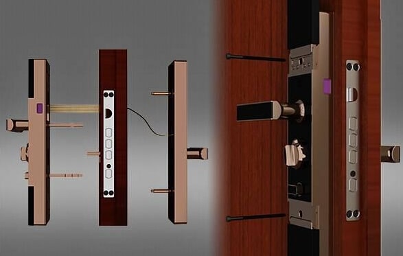 Can a smart door lock be installed on the door of my house