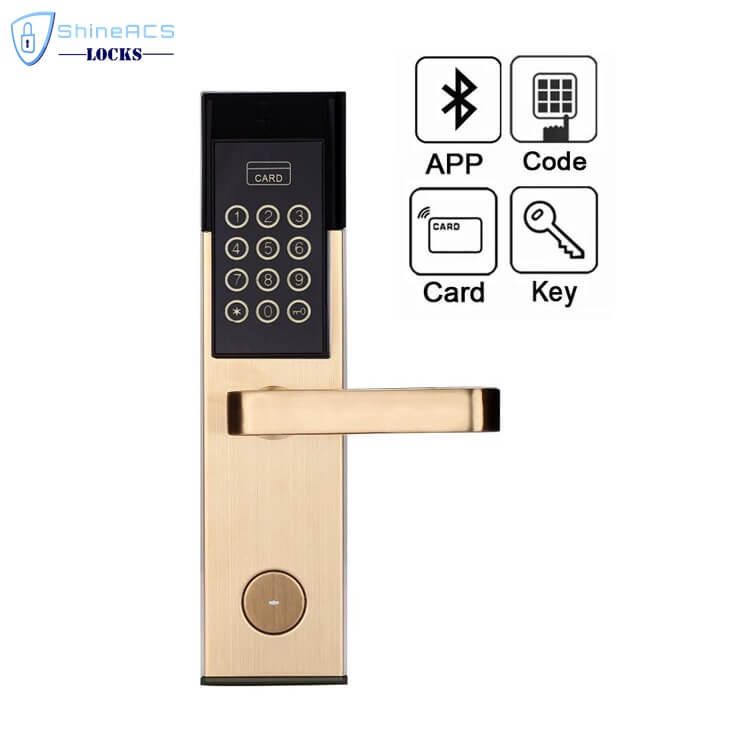 Cerradura de puerta con código de teclado digital inteligente para el hogar y el hotel SL-P8813 5