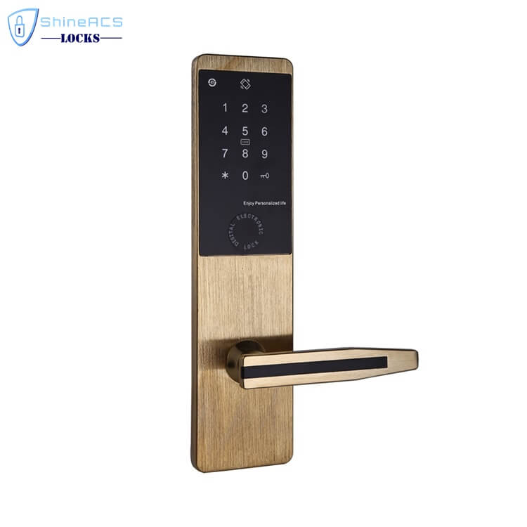 รหัสผ่านปุ่มกด RFID ประตูโรงแรม ล็อค พร้อม Bluetooth SL-P8503A 7