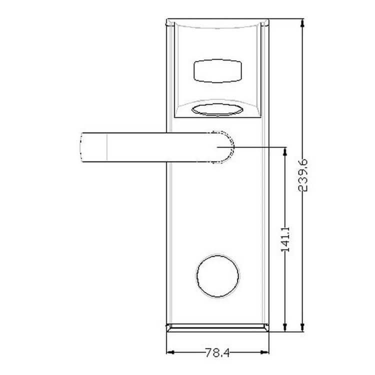 Schlüsselloses RFID-Kartenleser-Türschloss für Hotelzimmer SL-HL8011-3 6
