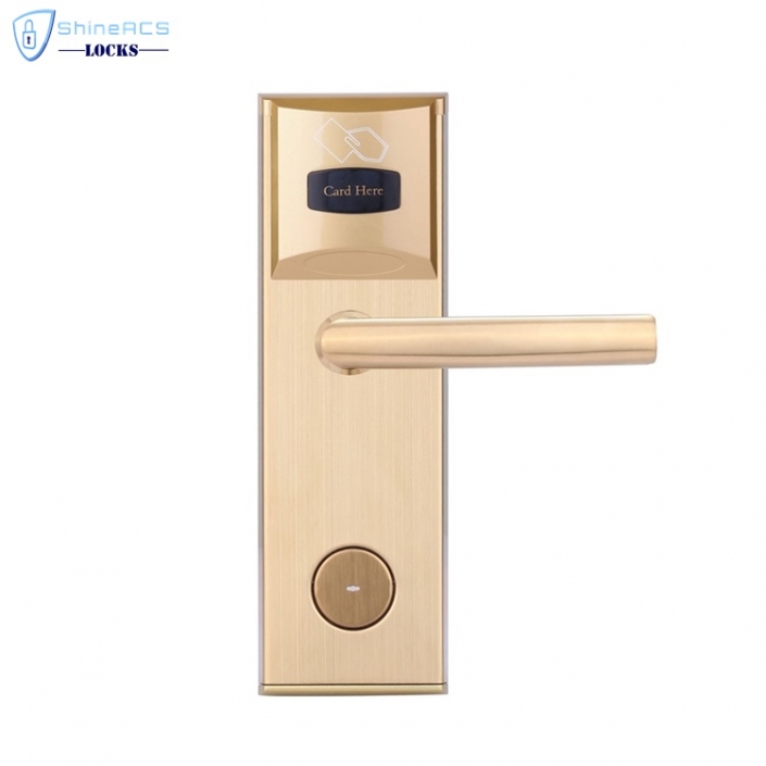 होटल के कमरे के लिए बिना चाबी आरएफआईडी कार्ड रीडर दरवाज़ा बंद SL-HL8011-3 12