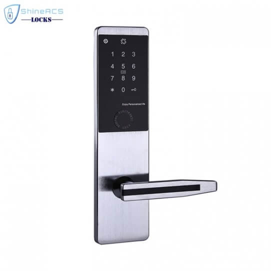 ล็อคประตู Smart RFID Mifare พร้อมรหัสพินและกุญแจเครื่องกล SL-P8822 6