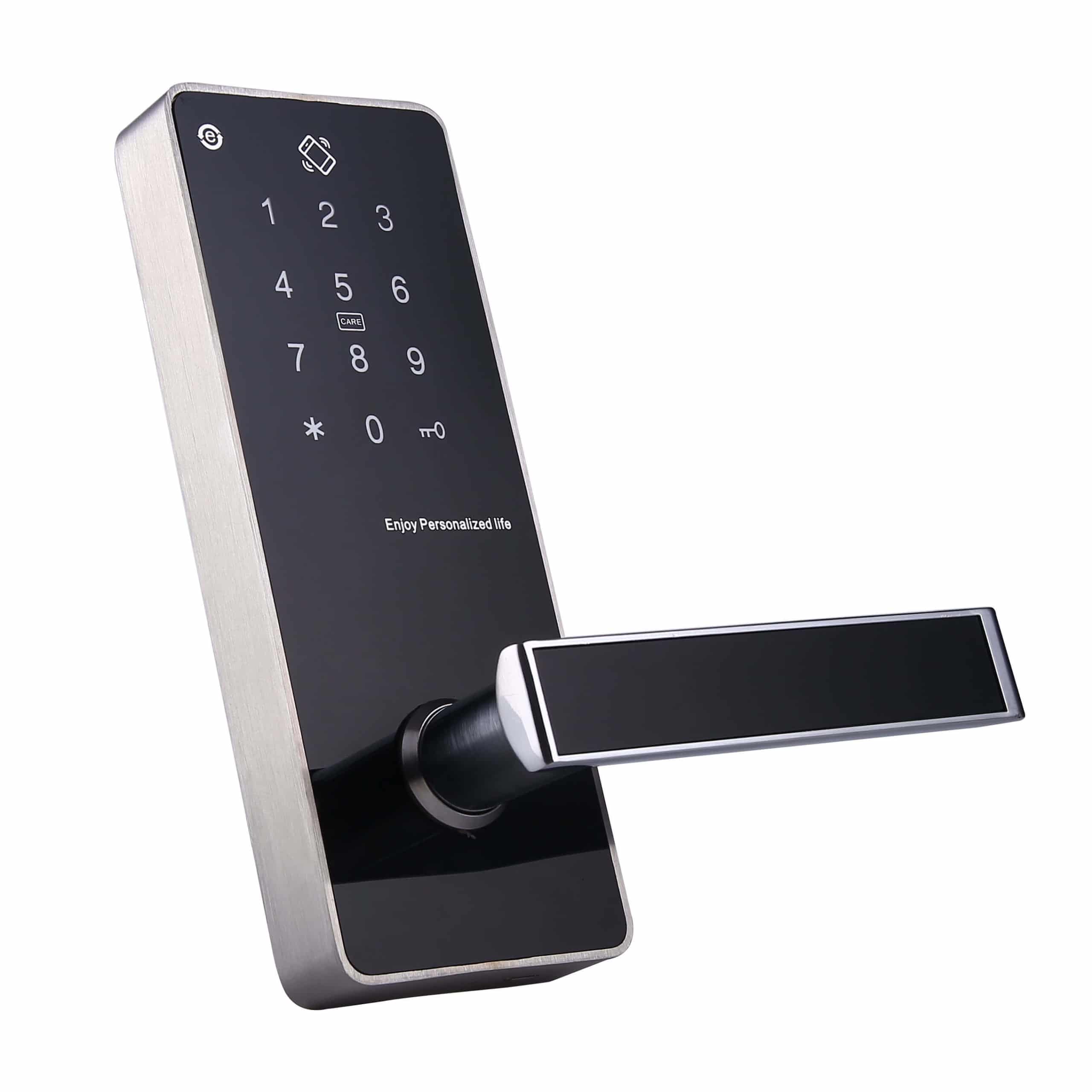 ล็อคประตู Smart RFID Mifare พร้อมรหัสพินและกุญแจเครื่องกล SL-P8822 1