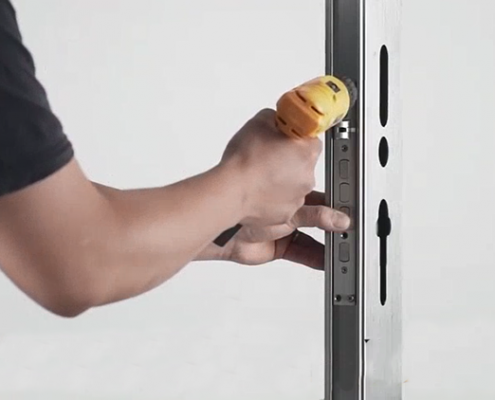 hvordan man installerer fingeraftryksdørlås