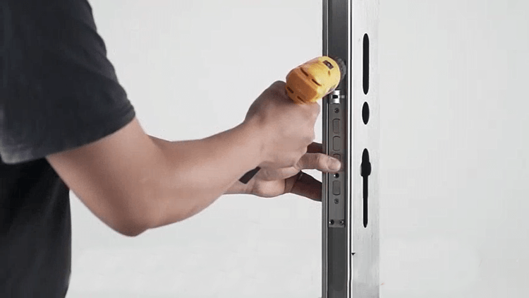 cómo instalar la cerradura de la puerta de huellas dactilares