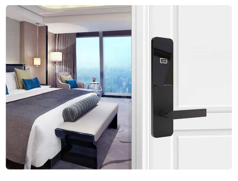 Cerraduras electrónicas del sistema de control de acceso de la puerta del hotel RFID SL-HA6 9