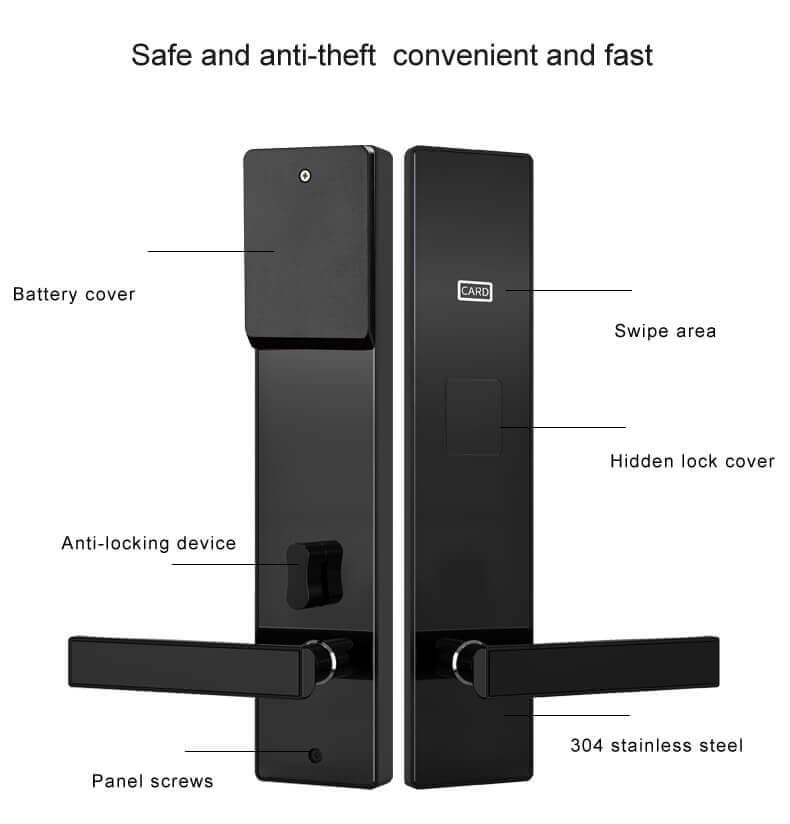 Elektronický bezklíčový systém Smart RFID hotelových karet SL-HA508H 15