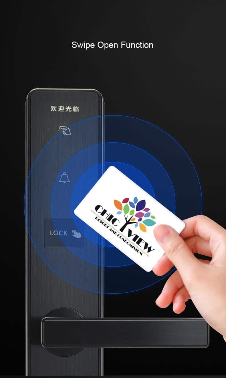 इलेक्ट्रॉनिक RFID होटल डोर की कार्ड सिस्टम एंट्री लॉक SL-HD9 13