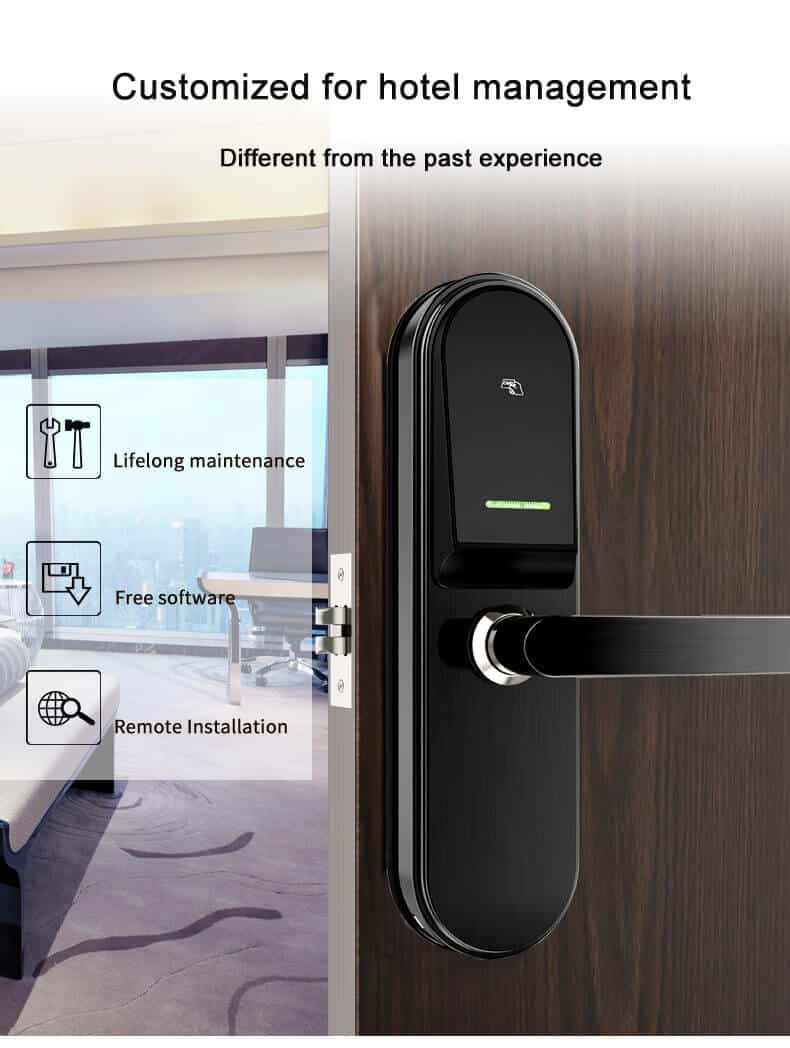 غرفة الفندق بدون مفتاح RFID الأمن قفل باب البطاقة الذكية SL-H2018 12