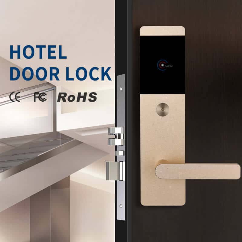 होटल के कमरे SL-H2201 . के लिए बिना चाबी इलेक्ट्रॉनिक आरएफआईडी कार्ड रीडर दरवाज़ा बंद