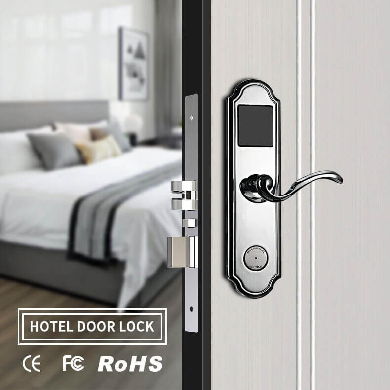 होटल के कमरे SL-H200 के लिए बिना चाबी इलेक्ट्रॉनिक कुंजी कार्ड RFID ताले 9