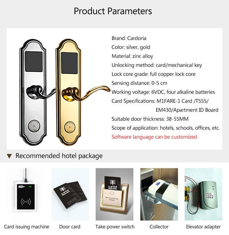 Keyless Electronic Key Card RFID-Schlösser für Hotelzimmer SL-H200 13