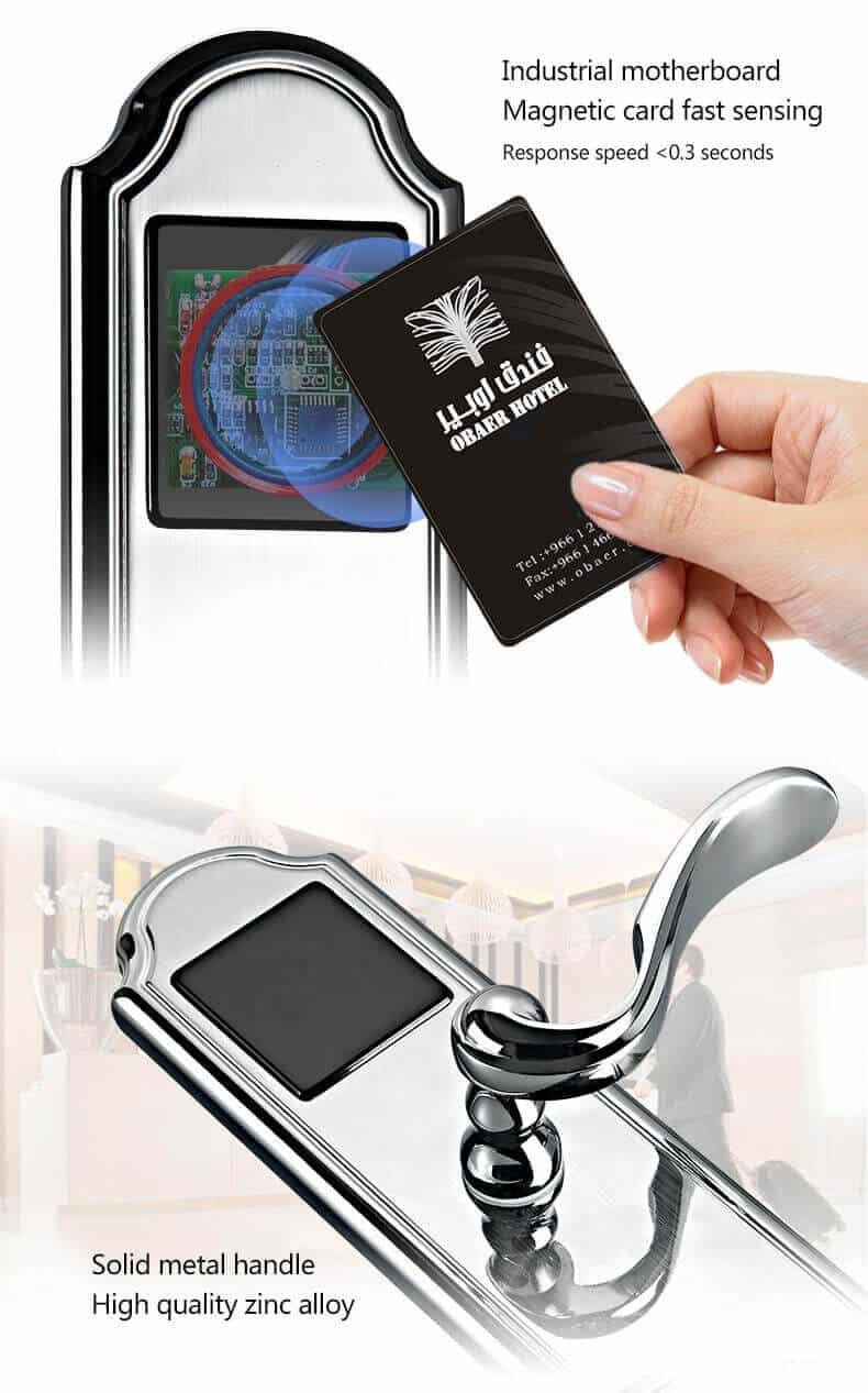 호텔 방 SL-H200 11을 위한 열쇠가 없는 전자 키 카드 RFID 자물쇠