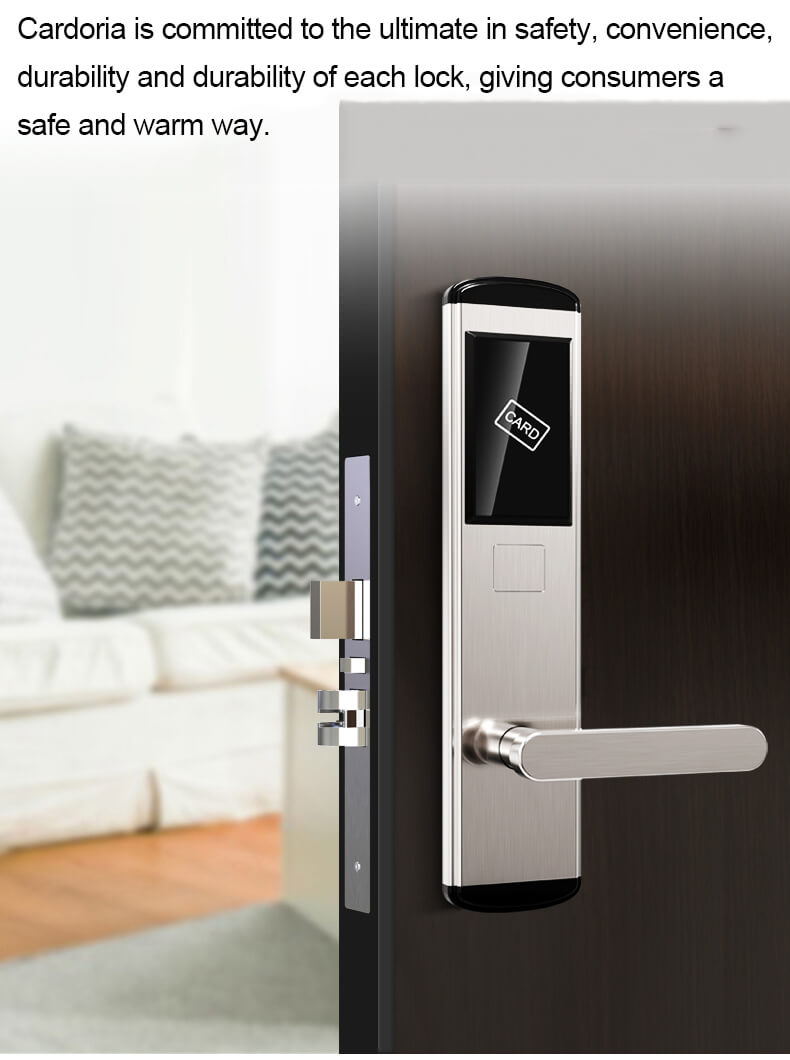 Cerradura electrónica con tarjeta de entrada RFID para puertas de hotel Seguridad SL-HA2 10