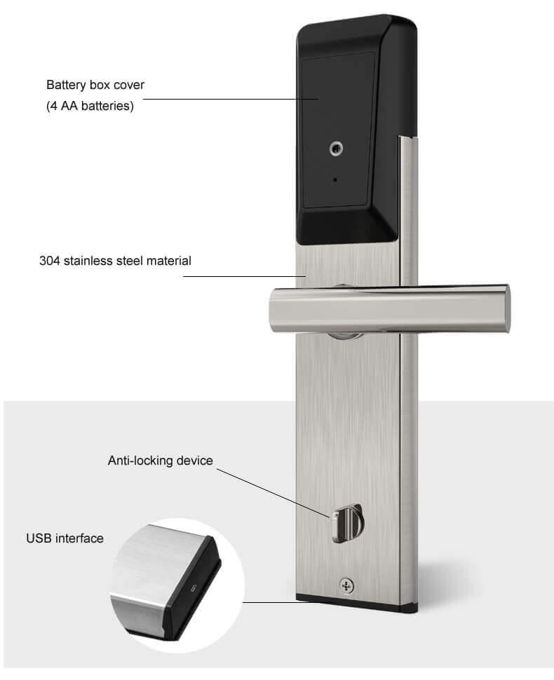 Tommelfingeraftryksscanner fordørslås med Android-mobilapp SL-F1068