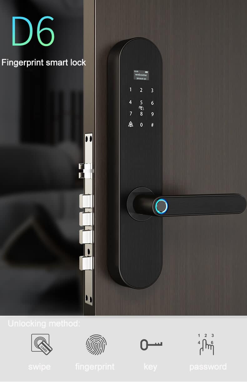 가정 SL-FD6를위한 옥외 생체 인식 안전한 지문 감지기 자물쇠