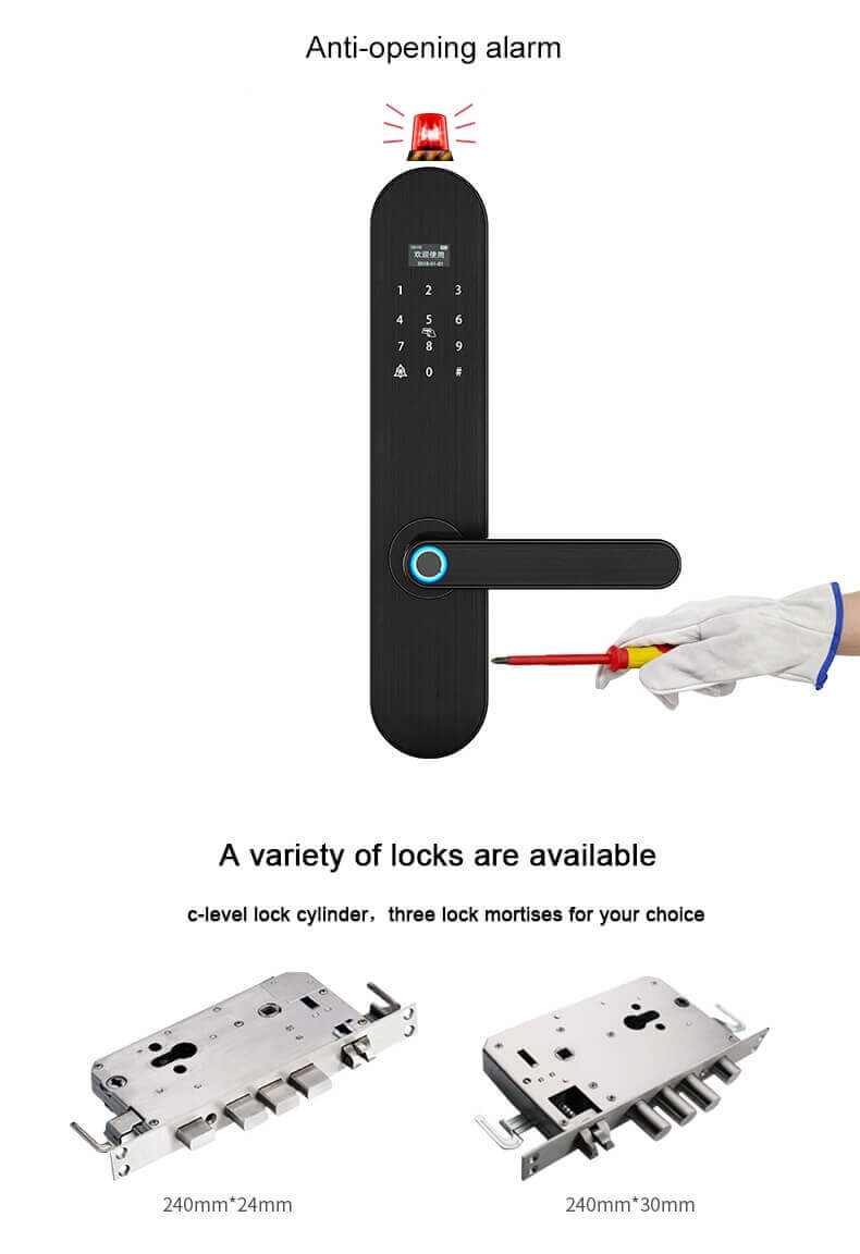Kunci Sensor Sidik Jari Aman Biometrik Luar Ruangan Untuk Rumah SL-FD6