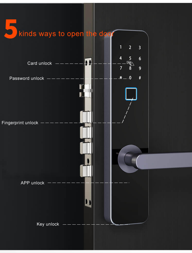 आंतरिक दरवाजे SL-FA3 के लिए इंटेलिजेंट सस्ता फिंगरप्रिंट दरवाज़ा बंद