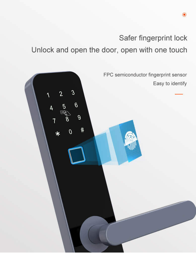 Cerradura de puerta de huella digital barata inteligente para puerta interior SL-FA3