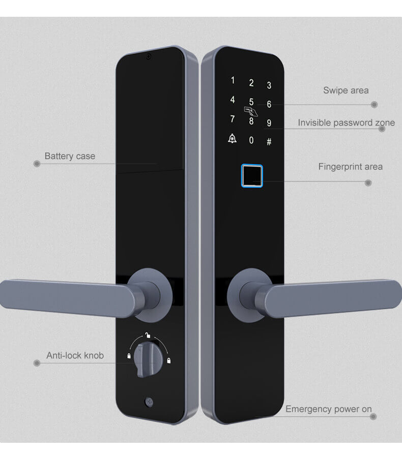 Cerradura de puerta de huella digital barata inteligente para puerta interior SL-FA3