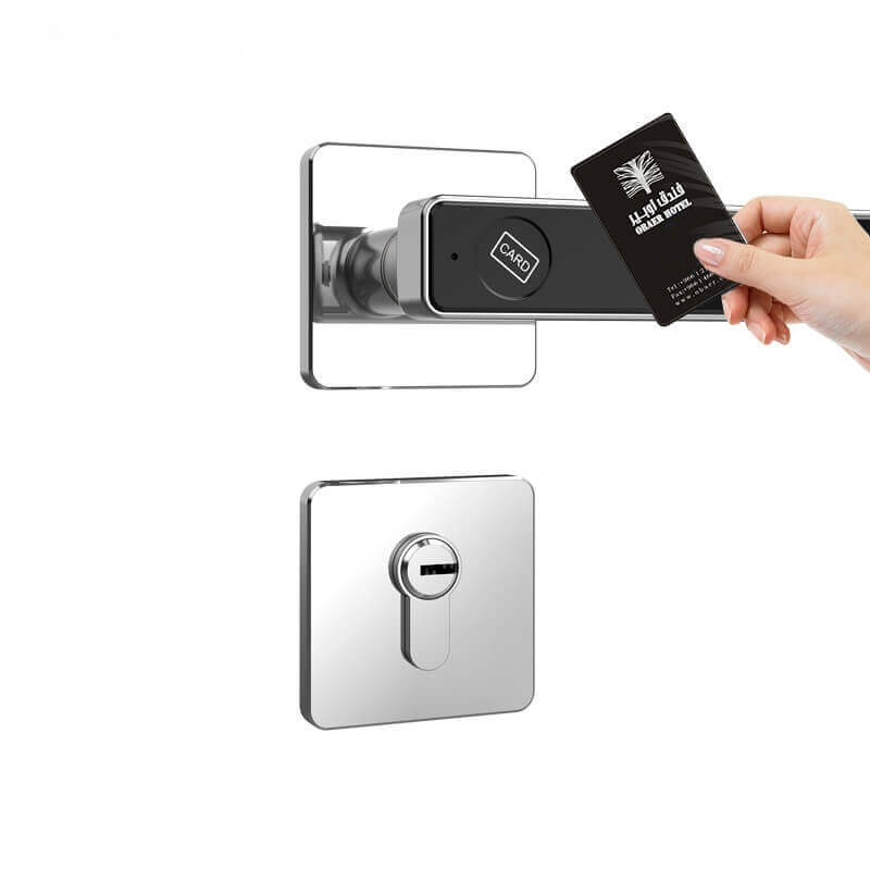 Biometric Thumbprint Door Handle Enter Lock For Hourse Door SL-F2019