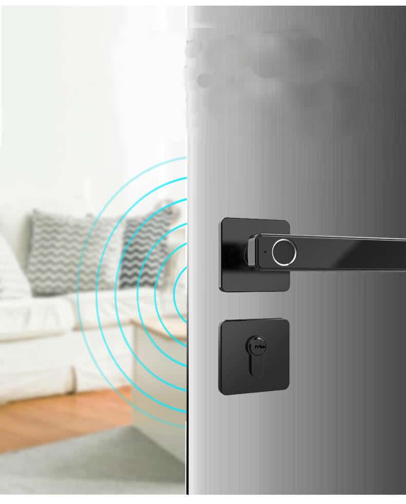 La manija de la puerta biométrica con huella digital entra en la cerradura para la puerta Hourse SL-F2019