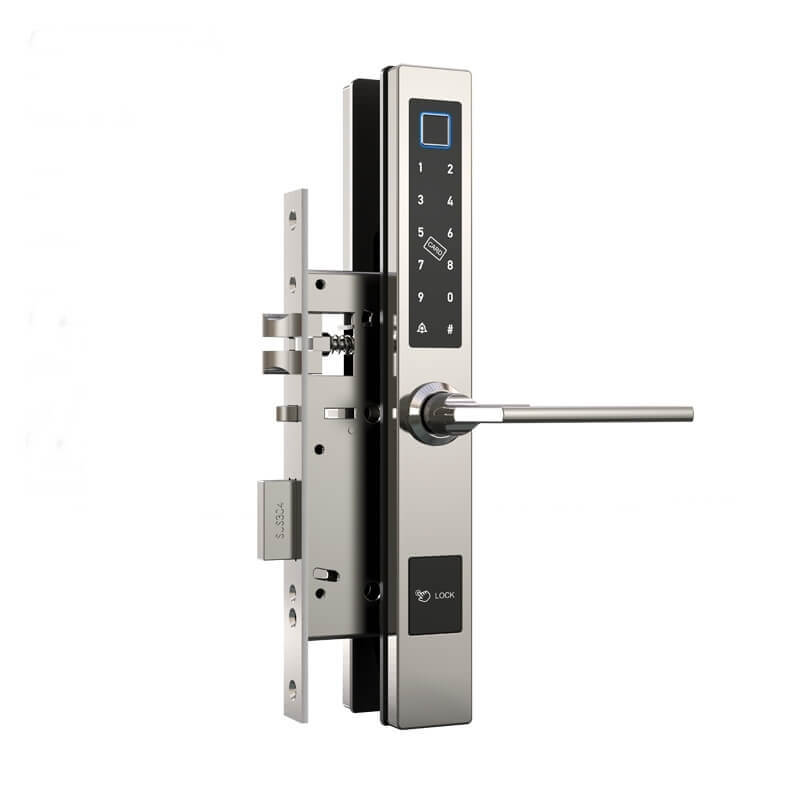 ล็อคประตูปุ่มกดลายนิ้วมือดิจิตอล Keyless สำหรับประตูกระจก SL-C1019