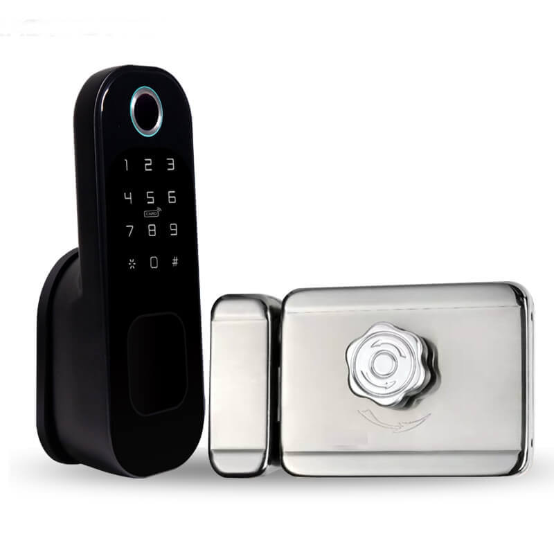 Security Keypad Fingerprint Smart Rim Lock For Main Outdoor SL-F06