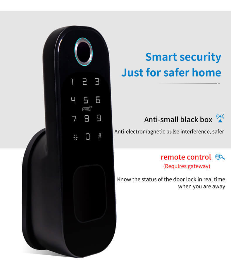 Security Keypad Fingerprint Smart Rim Lock For Main Outdoor SL-F06