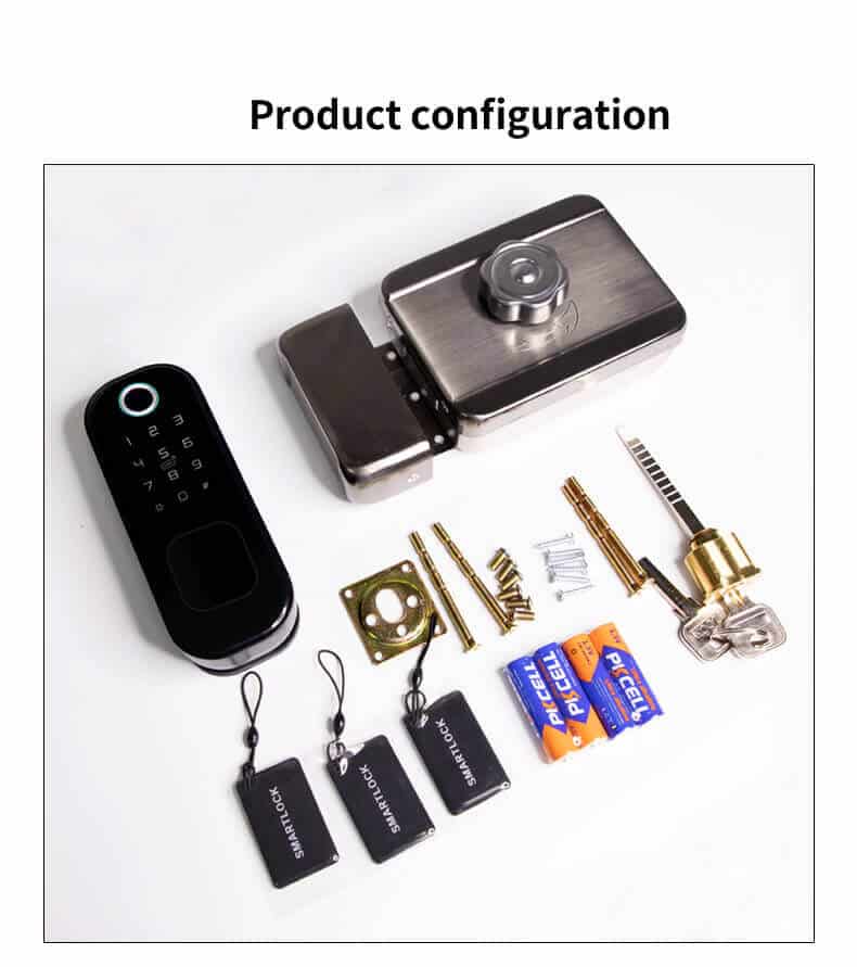 ปุ่มกดความปลอดภัยลายนิ้วมือ Smart Rim Lock สำหรับ Main Outdoor SL-F06