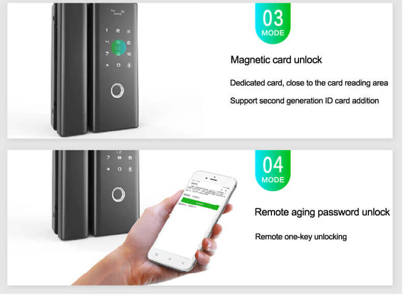 Exterior Smart Fingerprint Biometric Lock For Glass Door SL-FG200