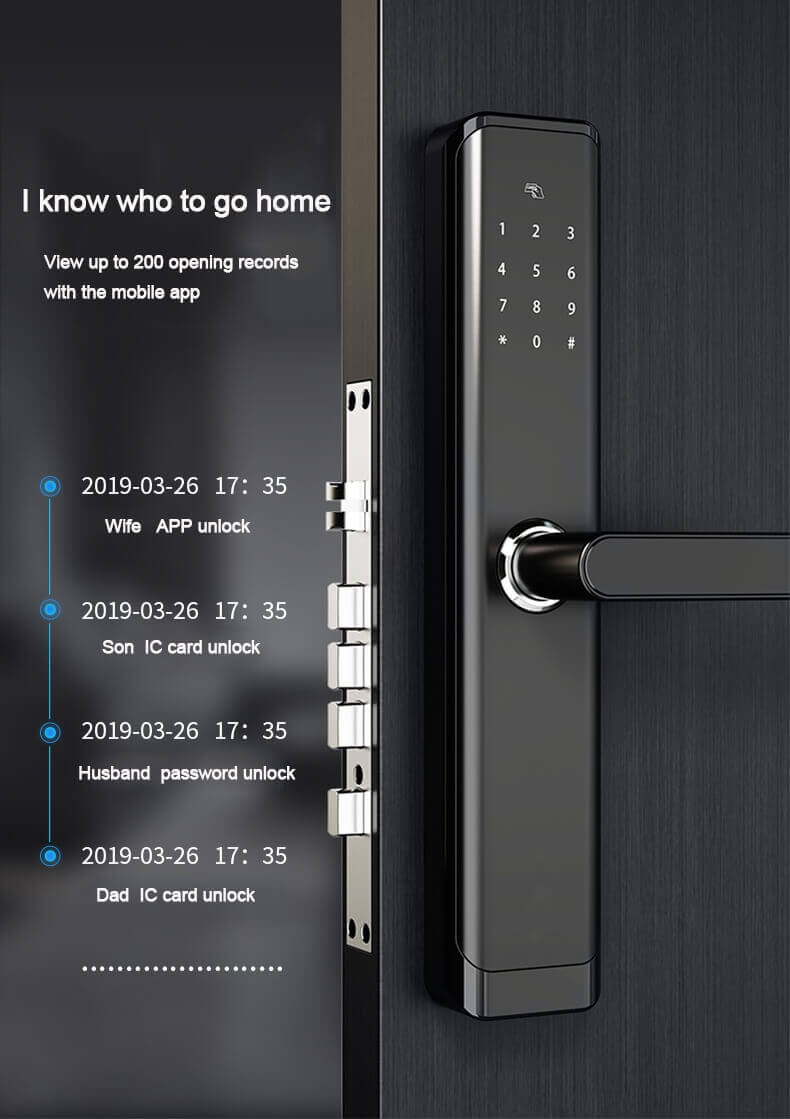 Smart Keyless Entry Bluetooth Keypad ล็อคประตูสำหรับบ้าน SL-BD19