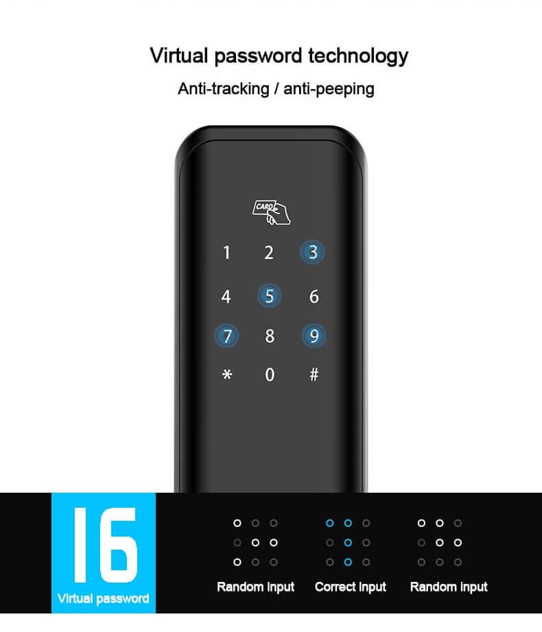Smart Keyless Entry Kunci Pintu Keypad Bluetooth Untuk Rumah SL-BD19