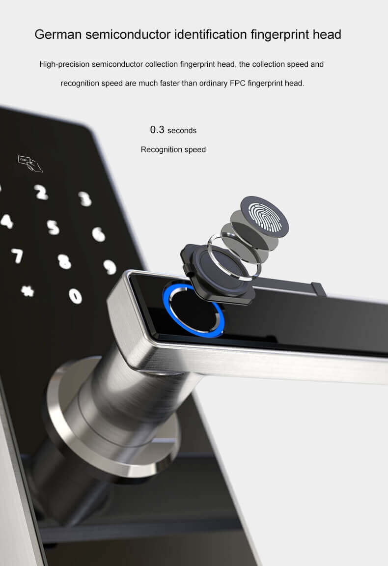 Cerradura de puerta biométrica inteligente del escáner de huellas dactilares Apps para el hogar SL-FD2