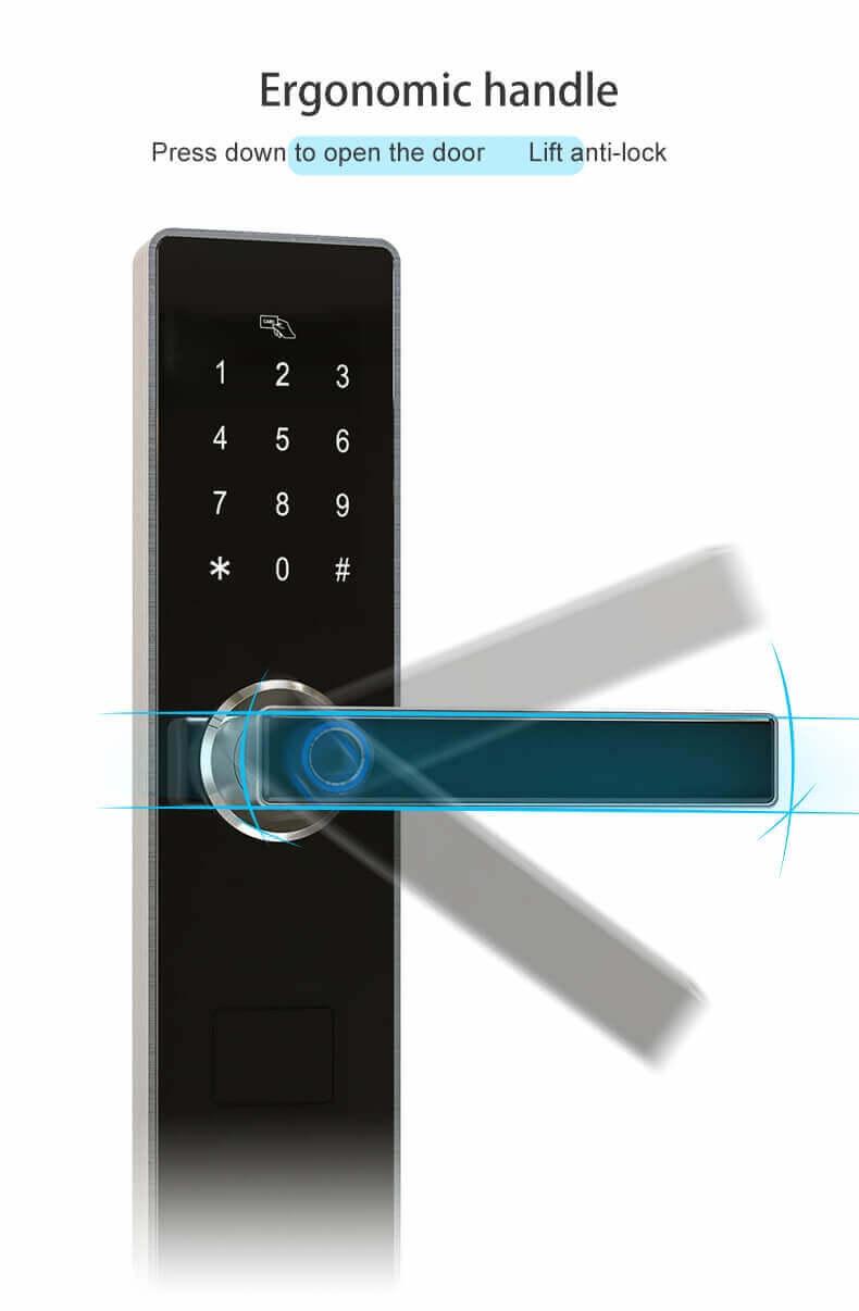 होम SL-FD2 के लिए स्मार्ट बायोमेट्रिक फ़िंगरप्रिंट स्कैनर ऐप्स डोर लॉक Door