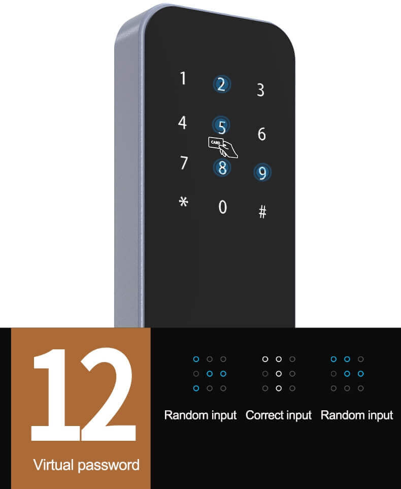 Commercia Bluetooth Smartphone-gesteuertes Türschloss mit App SL-BA3