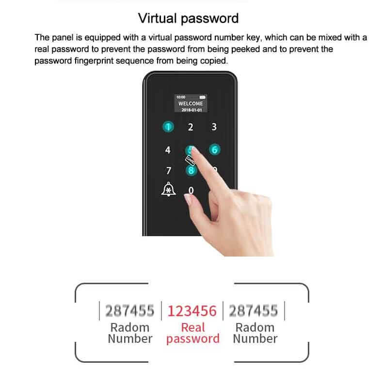 Biometrisches Sicherheits-Fingerabdruckschloss für Hauseingangstür SL-FD9