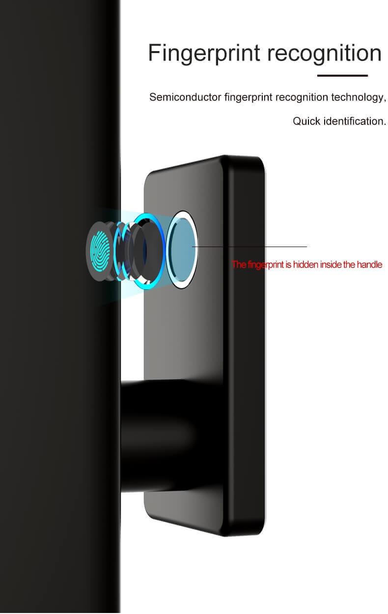 Keyless Thumbprint Biometric Door Lock For Home Door SL-FD9U