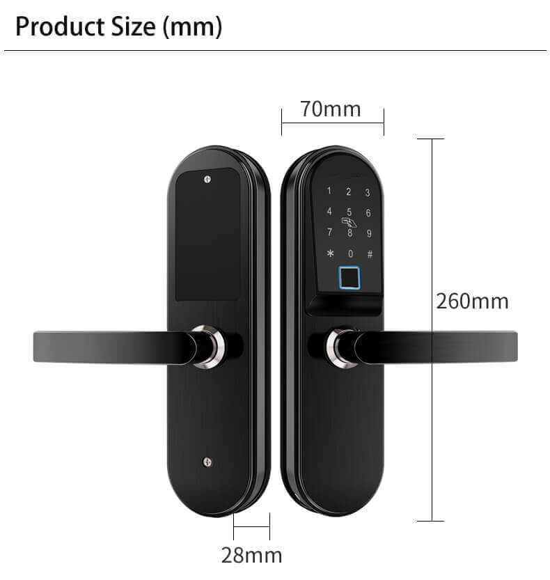 Cerradura inteligente de huellas dactilares Small Touch Id para puerta corredera SL-F2018