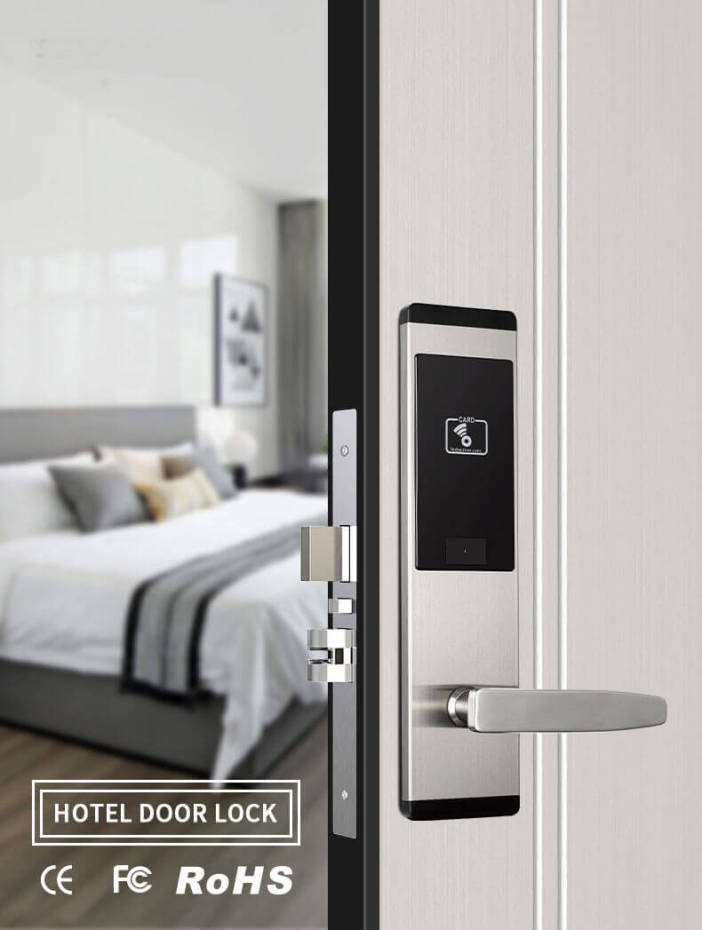 Sistema de cerraduras de puerta de hotel RFID sin llave de proximidad comercial SL-H152