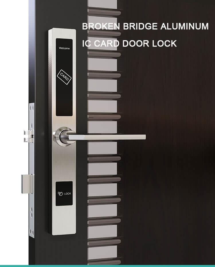 होटल के कमरे की सुरक्षा SL-H1019 . के लिए इलेक्ट्रॉनिक वाणिज्यिक आरएफआईडी दरवाज़ा बंद
