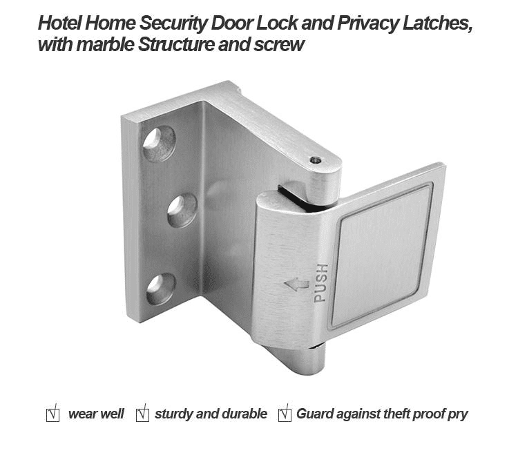 Hotel room door latch Door Aluminum Childproof Reinforcement Lock HL-304