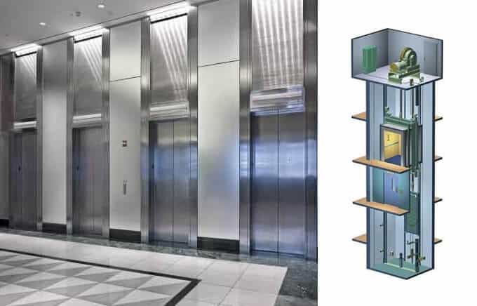 Ascenseur à traction pour hôtels