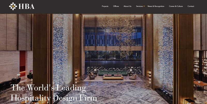 hospitality design firms- HBA