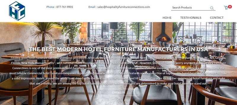 The TOP 20 Best Hotel Furniture Manufacturers In USA 16