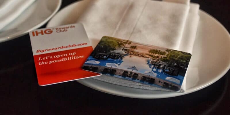 What information is on a hotel key card