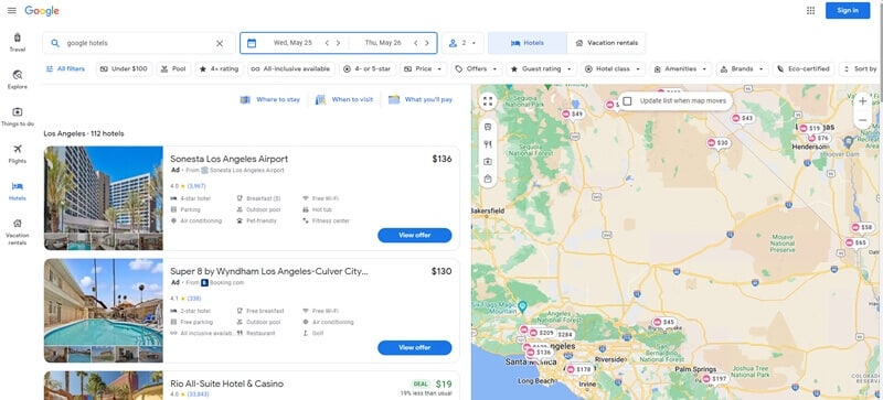 How to add hotels in Google Maps