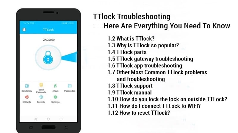 TTlock Troubleshooting Zde je vše, co potřebujete vědět