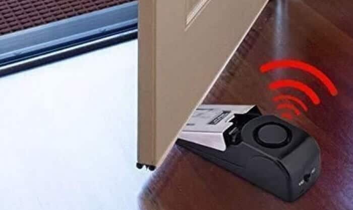 Use a doorstop alarm.
