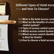 أنواع مختلفة من التحكم في الوصول إلى الفندق وكيفية الاختيار؟